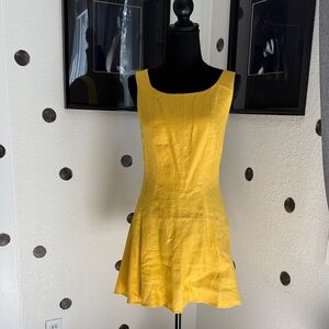 Reformation Sunny Yellow Mini Dress, size - 2, new with tag.